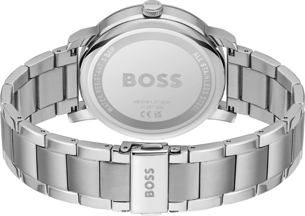 Серые часы Hugo Boss из нержавеющей стали для официальных мероприятий