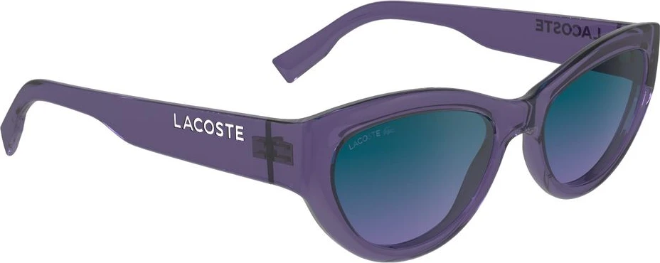 Фиолетовые солнцезащитные очки Lacoste из инжекционного пластика