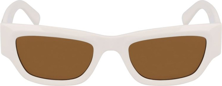 Белые солнцезащитные очки Karl Lagerfeld