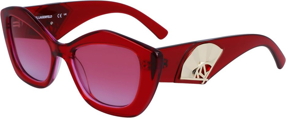 Красные солнцезащитные очки из ацетата Karl Lagerfeld