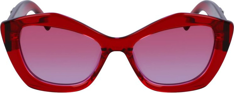 Красные солнцезащитные очки из ацетата Karl Lagerfeld
