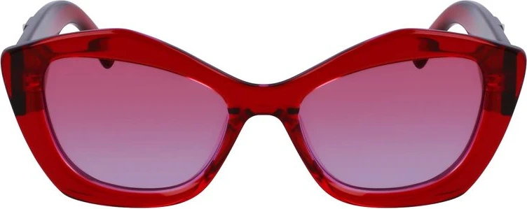 Красные солнцезащитные очки из ацетата Karl Lagerfeld