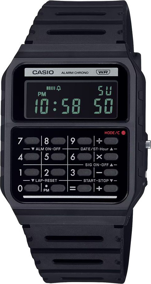 Черные цифровые часы Casio из смолы