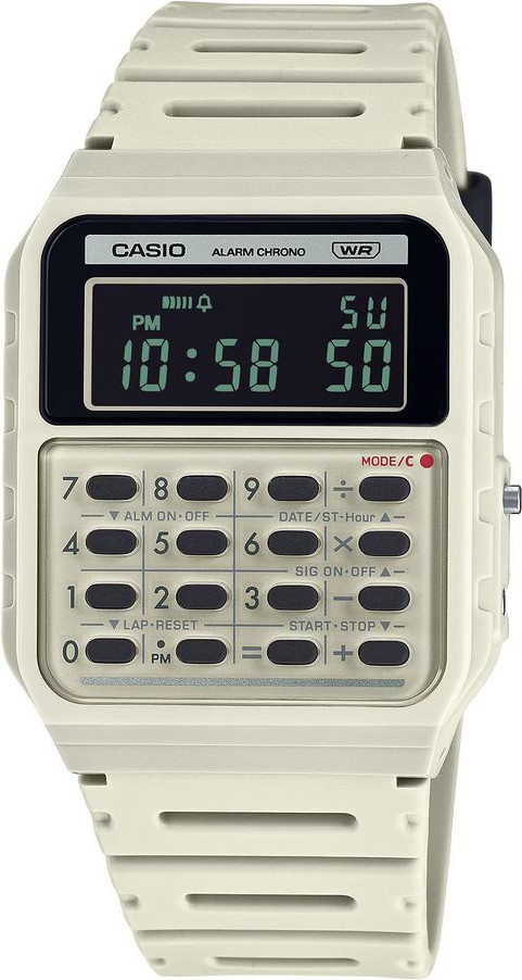 Бежевые цифровые часы Casio из смолы