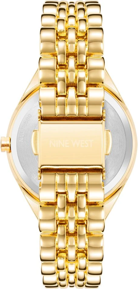 Женские часы Nine West с золотым металлическим корпусом