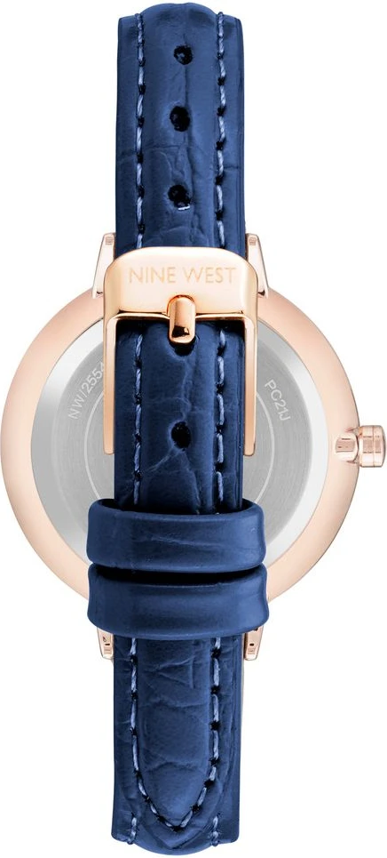 Синие кожаные часы Nine West