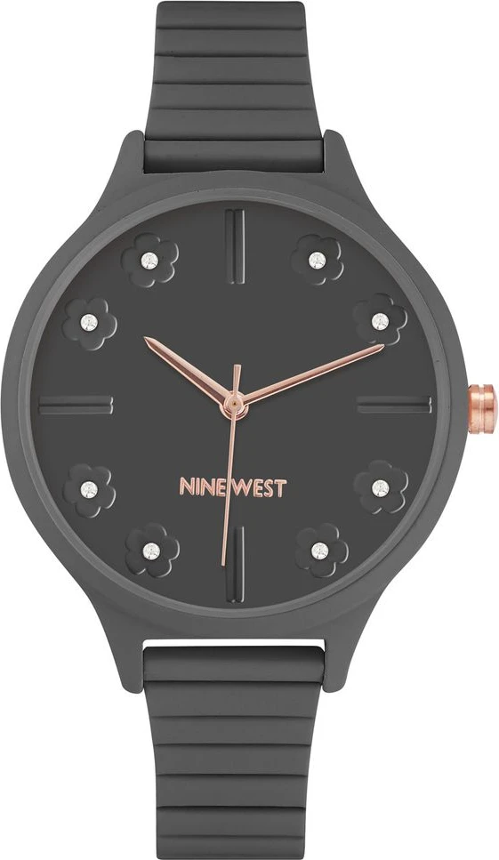 Серые алюминиевые часы Nine West