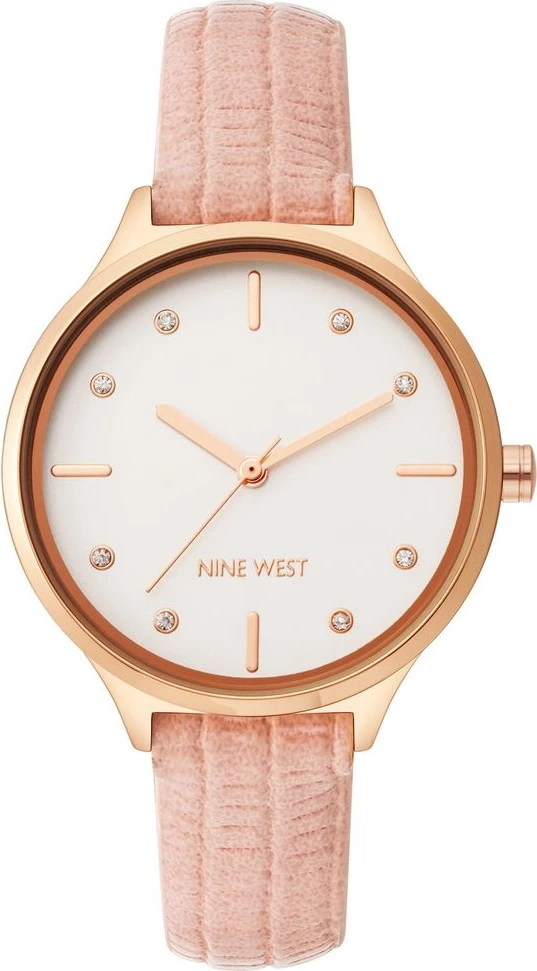 Nine West Multicolor Leather Dress Watch