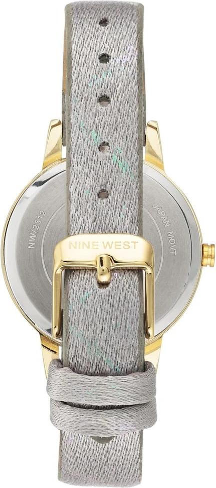 Часы Nine West серые кожаные классические