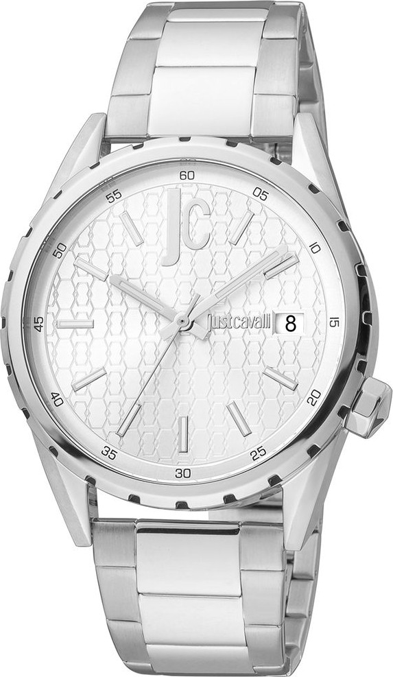 Серые кварцевые часы Just Cavalli из нержавеющей стали