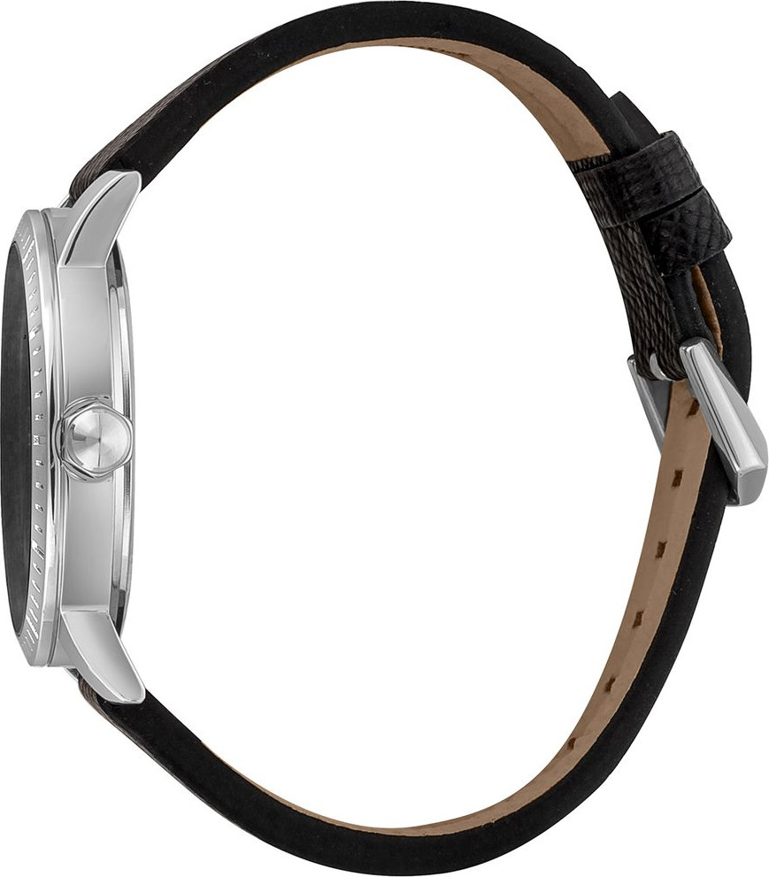 Часы наручные Black Leather Dress Watch Just Cavalli