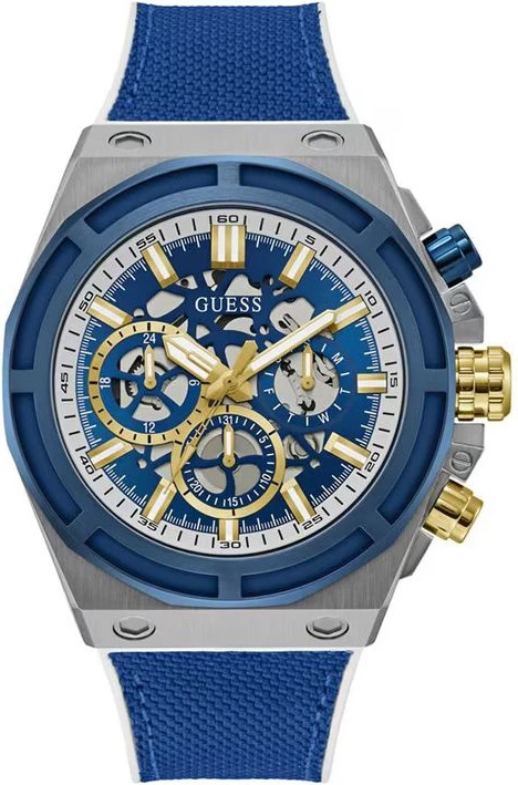 Синие синтетические спортивные часы GUESS