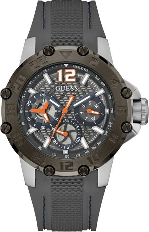 Спортивные часы GUESS из синтетического материала серого цвета
