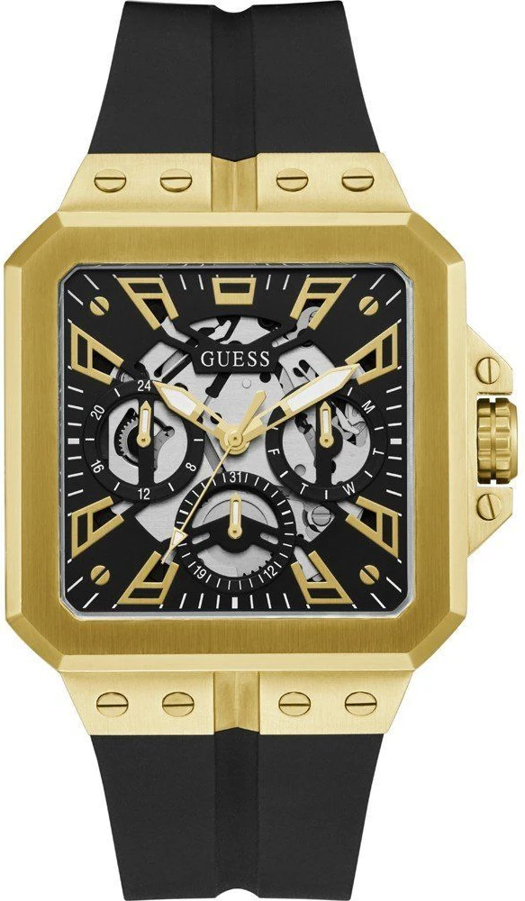 GUESS Черные кварцевые наручные часы из синтетических материалов