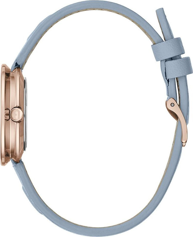 Синие кожаные наручные часы Furla