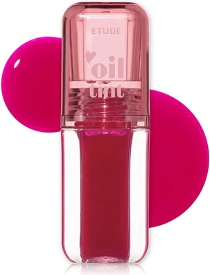 Масло-блеск для губ Etude House Dear Darling Neon Pink