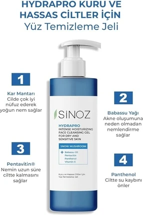 Очищающий Гель Sinoz Hydrapro Интенсивное Увлажнение