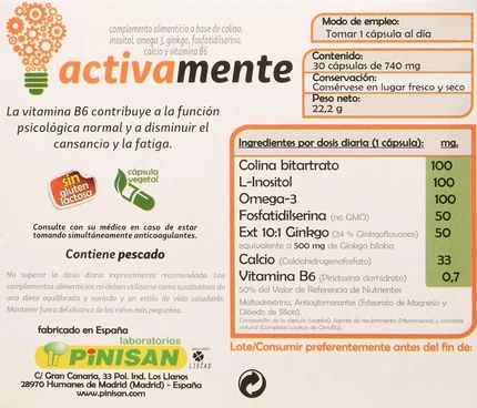 Капсулы Pinisan Nutricosmetics Activamente