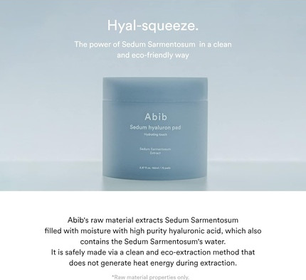 Тонер-пэд Abib Sedum Hyaluron Pad Hydrating Touch