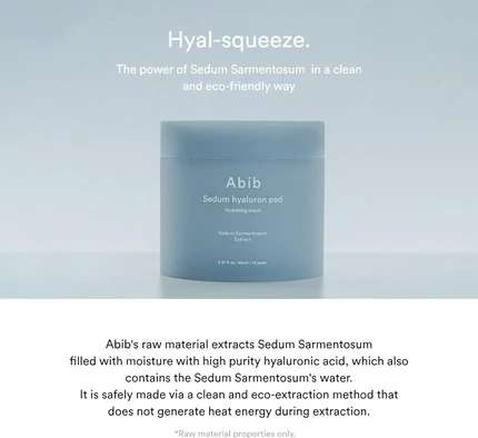 Тонер-пэд Abib Sedum Hyaluron Pad Hydrating Touch