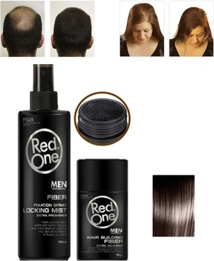 Лак для волос Redone Fiber Dark Brown Fixation Spray Hair Filler