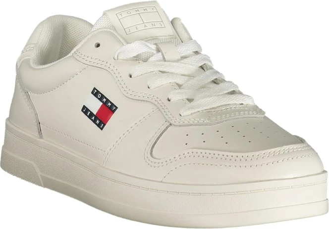 Белые кожаные женские кроссовки Tommy Hilfiger