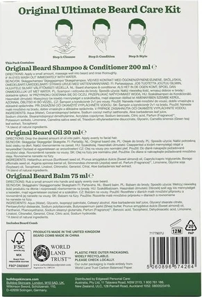 Набор для ухода за бородой Bulldog Ultimate Beard Care Gift Set