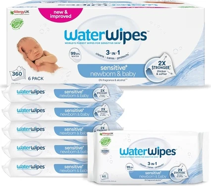 Влажные салфетки WaterWipes Sensitive Newborn & Baby