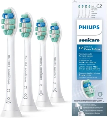 Сменные насадки для электрической зубной щетки Philips Sonicare Original C2 Optimal Plaque Defence (4 шт.)