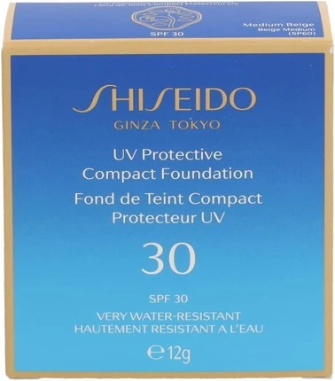 Тональная основа в компактном формате Shiseido с защитой от солнца