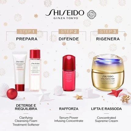 Набор для ухода за лицом Shiseido Vital Perfection Supreme Holiday Kit