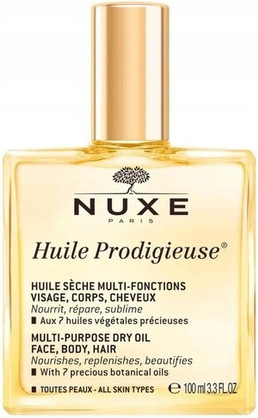 Сухое масло NUXE Huile Prodigieuse для лица, тела и волос