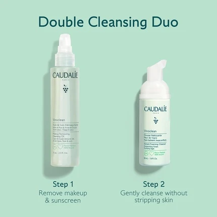 Набор для снятия макияжа Caudalie Double Cleansing Duo Set