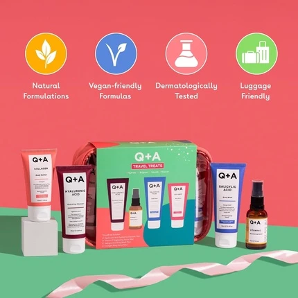 Набор для путешествий Qasimi QA Travel Treats Gift Set 4-Piece Skincare & Bodycare Minis