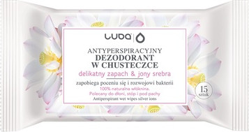 Antiperspirant Wipes Luba Gentle Scent With Silver Ions