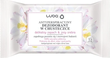 Antiperspirant Wipes Luba Gentle Scent With Silver Ions