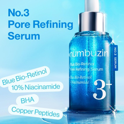 Сыворотка Numbuzin Blue Bioretinol Сужающая поры и Подтягивающая