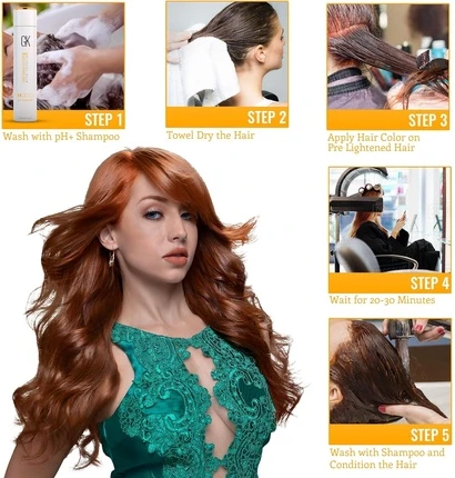 Крем-краска для волос GK Hair Global Keratin Professional Питательная & Очищающая