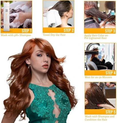 Крем-краска для волос GK Hair Amber 6.93 Карамель