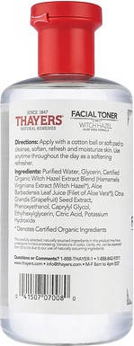 Тонер Thayers без спирта с гамамелисом и алоэ вера
