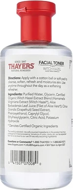 Тонер Thayers без спирта с гамамелисом и алоэ вера