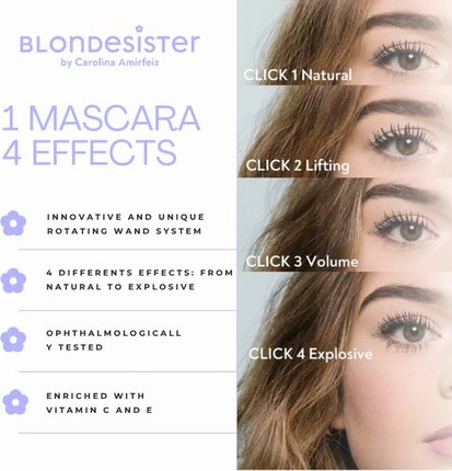 Тушь для ресниц Blondesister 4in1 Click & Тurn