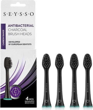 Электрические зубные щетки Seysso Seysso Carbon Antibacterial Sonic Toothbrushes 4 шт.