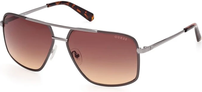 Солнцезащитные очки GUESS серые металлические