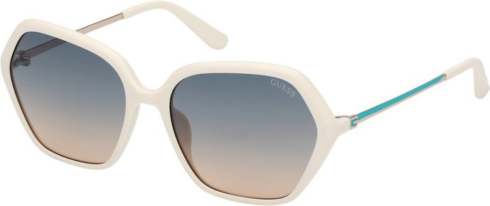 Белые солнцезащитные очки из смолы GUESS