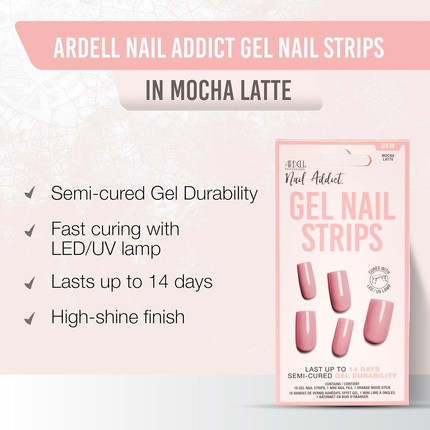Гелевые накладные ногти Ardell Nail Addict Mocha Latte