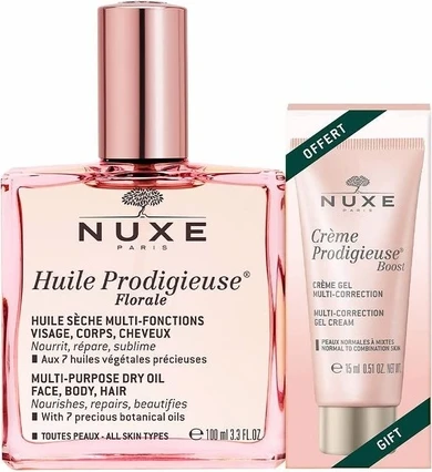 Набор для ухода за лицом NUXE Huile Prodigieuse Florale + Crème Prodigieuse Boost Multi-Correction Gel Cream