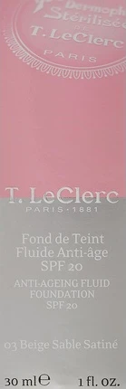 Жидкая тональная основа Leclerc Beige Sable Satiné
