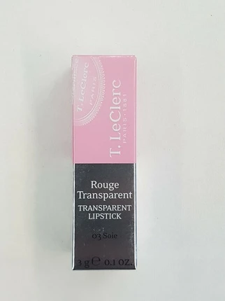 Помада T.LeClerc Прозрачная 03 Soie Dark Pink