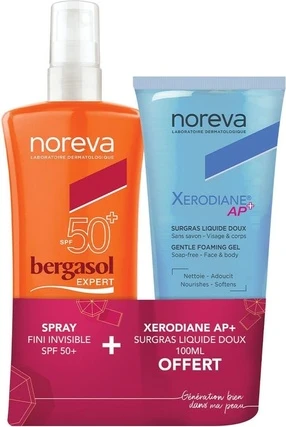 Солнцезащитный спрей для лица Noreva Bergasol Expert Invisible Finish SPF 50+